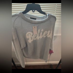 Brand new sweaters pink and blue both size large